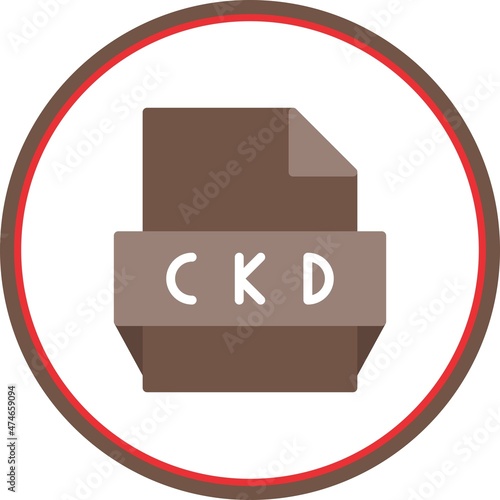 Ckd Flat Circle Vector Icon Design