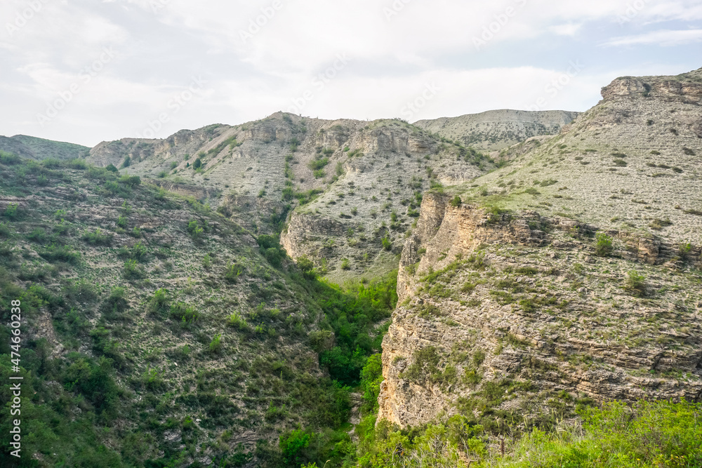 Beautiful rocky gorge near the Sulak canyon in Dagestan