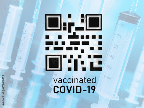 QR code in smartphone. Digi...