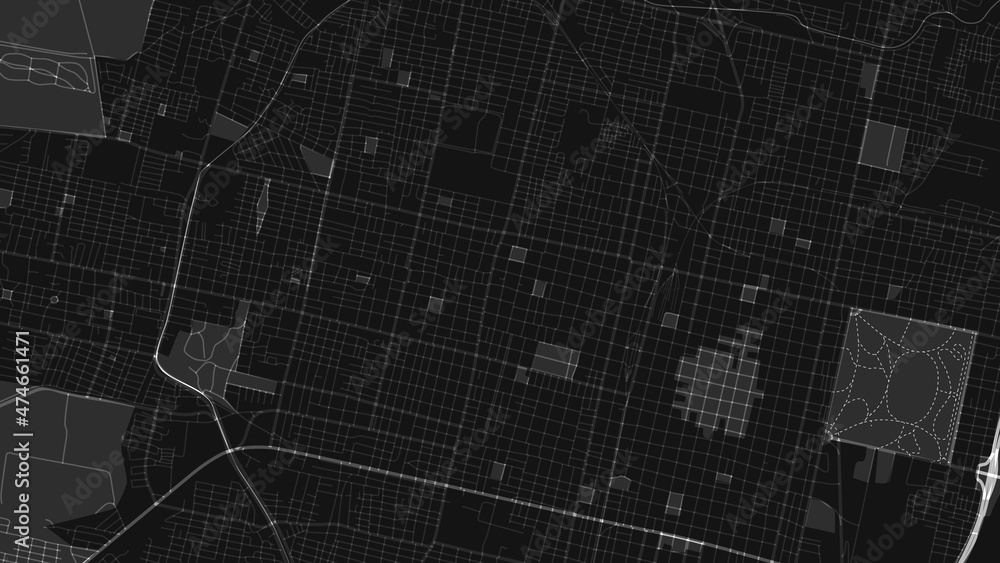 Fototapeta premium design art light black white map city San Miguel