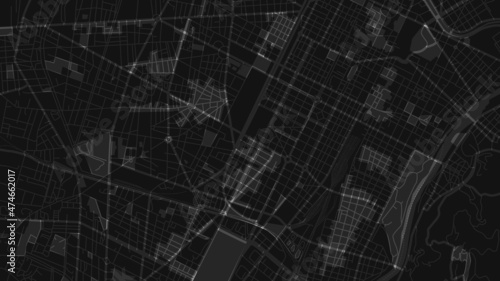 black and white map city of torino