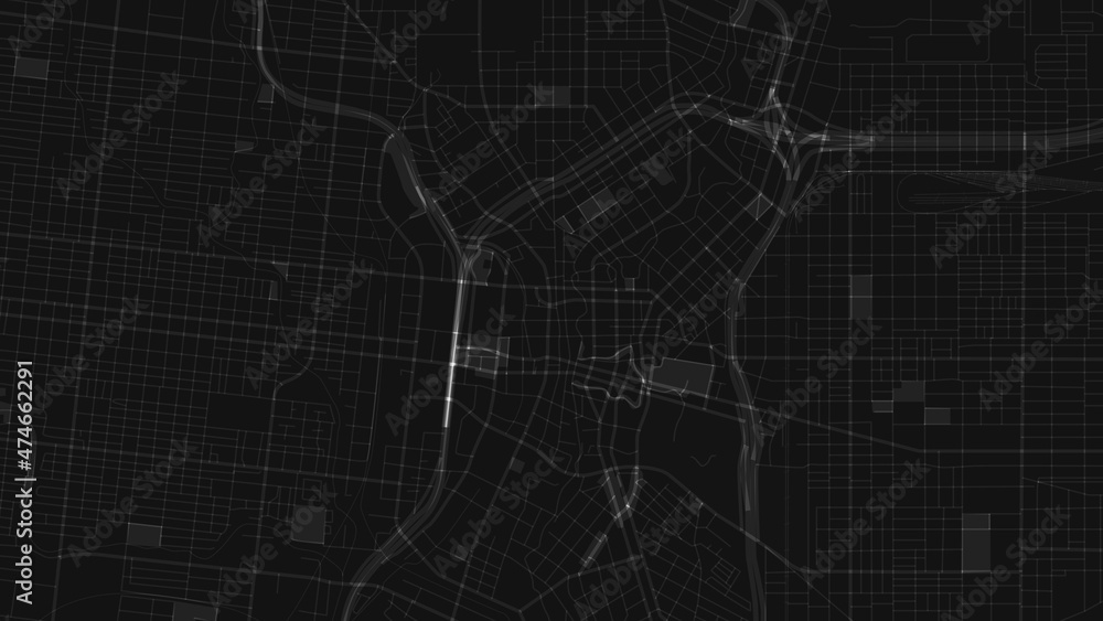 black and white map city of San Antonio