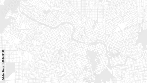 Digital web white map of Buenos Aires