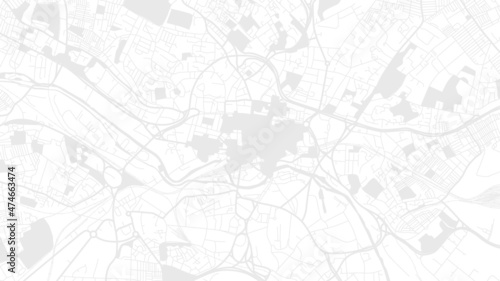 Digital web white map of Leeds