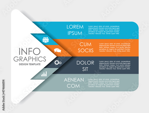 Infographic design template with place for your data. Vector illustration.