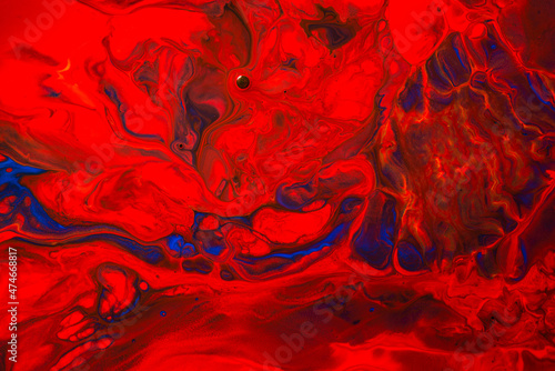 Abstract Orange Acrylic pour Liquid marble surfaces Design.