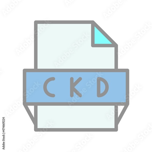 Ckd Filled Light Vector Icon Design