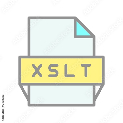 Xslt Filled Light Vector Icon Design photo