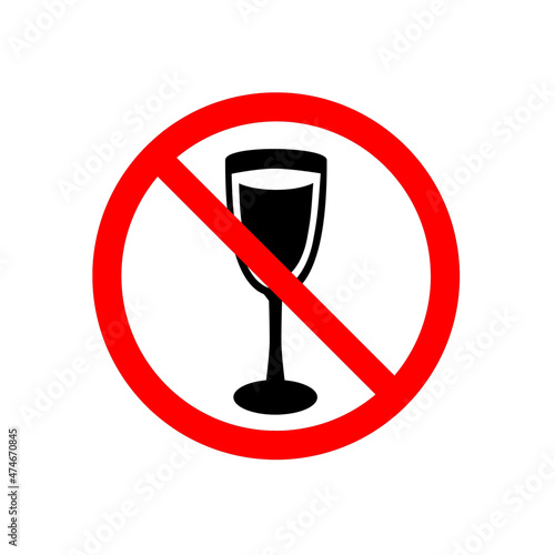 No alcohol, ban sign