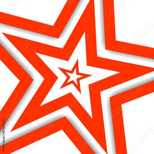 Star applique background. Vector