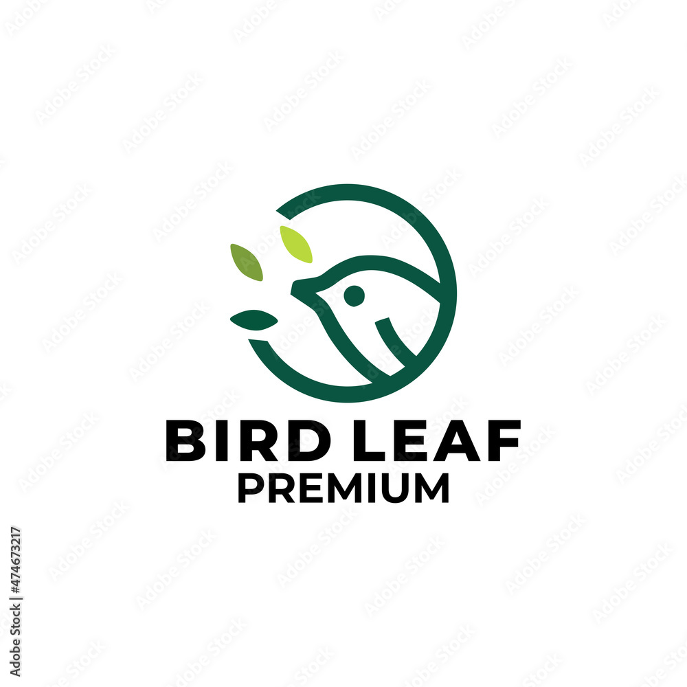 Bird Leaf Logo Templates Bird Leaf Logo Templates