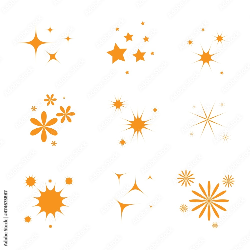 Glittering badges template on a white background. Vector illustration. Glittering badges template on a white background. Vector illustration.