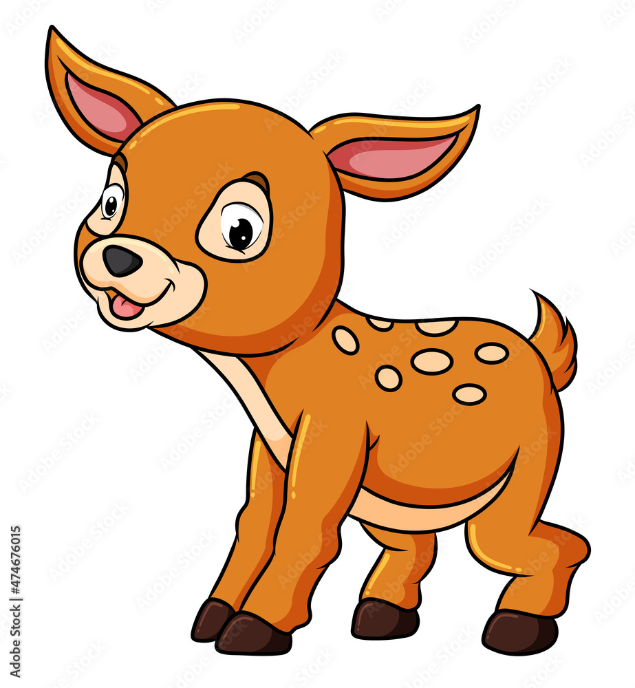 The little mouse deer is playing with the friend The little mouse deer is playing with the friend