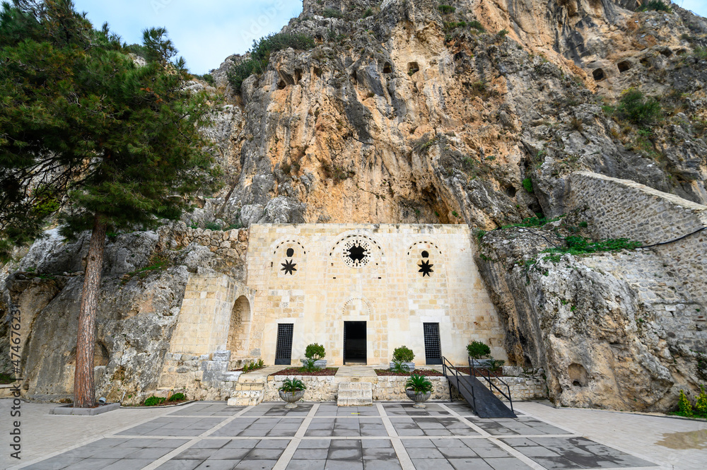 Church of St Peter in Antakya, Hatay region, Turkey. An ancient cave church known as the first Christian church as it was established in 40 AD
