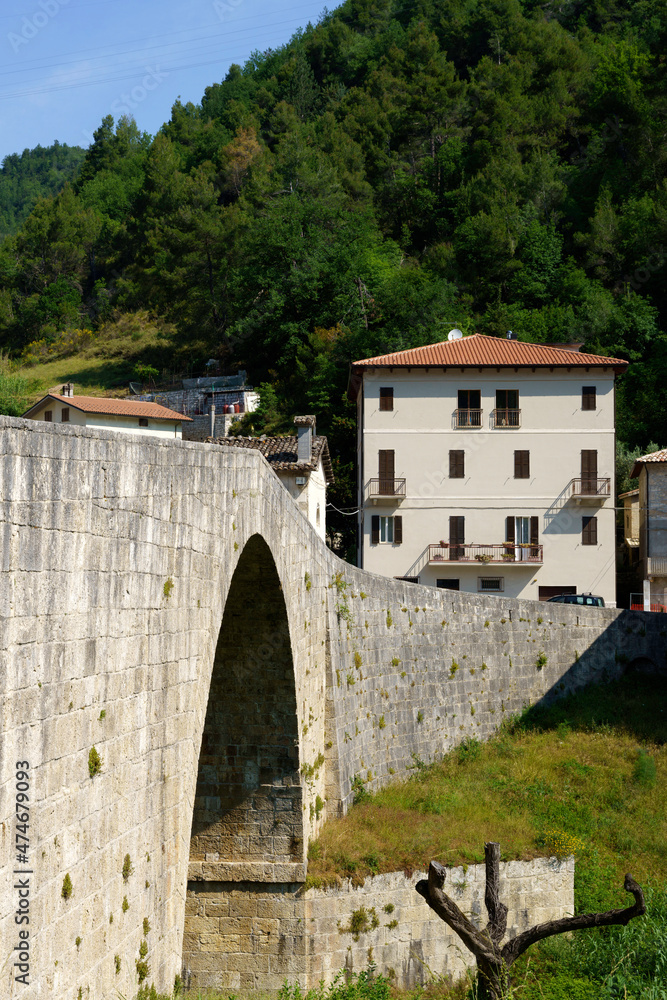 Old Salaria road near Ascoli Piceno, Marche, Italy