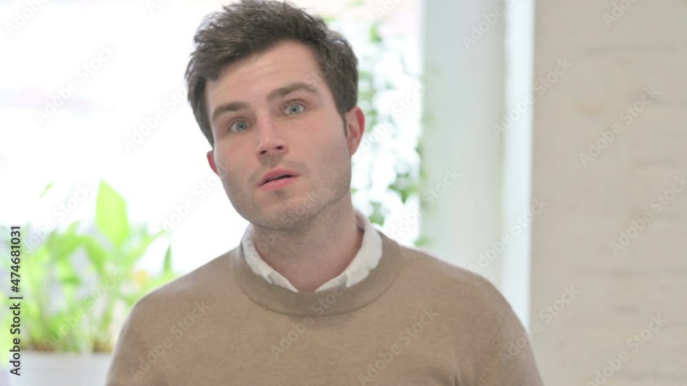 Portrait of Disappointed Man Reacting to Loss Portrait of Disappointed Man Reacting to Loss