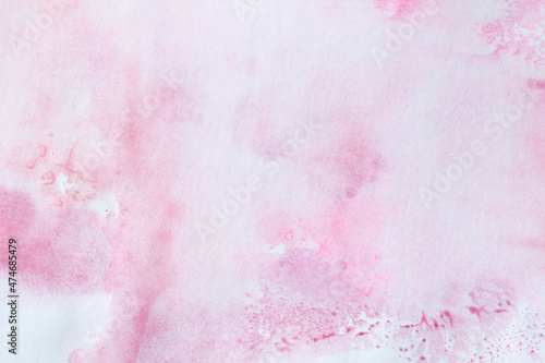 Fototapeta Naklejka Na Ścianę i Meble -  creative pastel pink aquarelle background with paint splashes