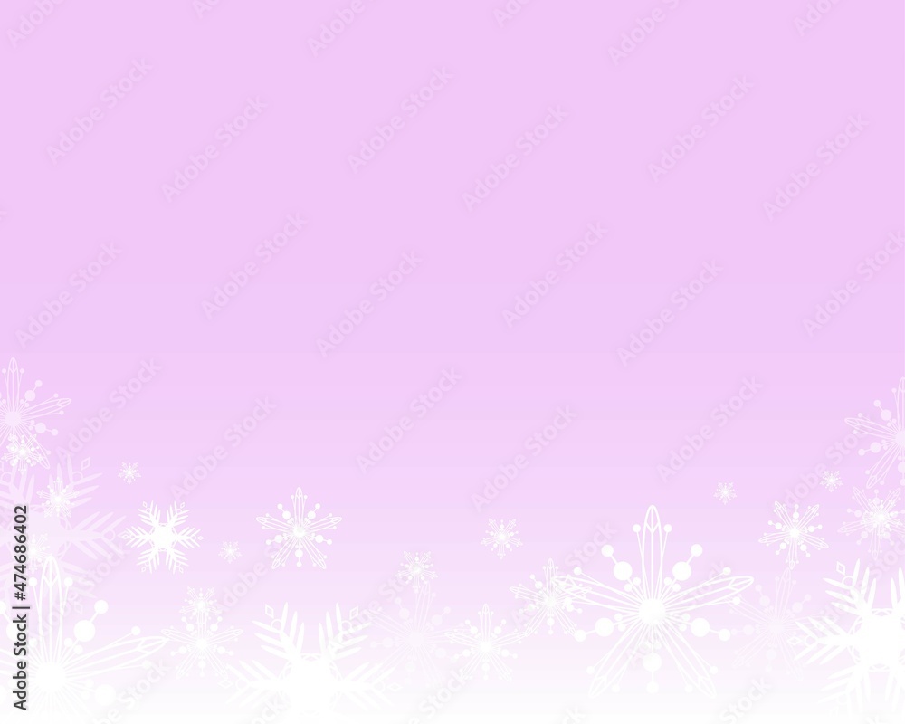 Soft cute pink snowflakes star bokeh light background