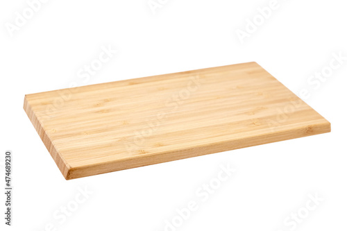 Fotografia, Obraz Wooden cutting board isolated on white