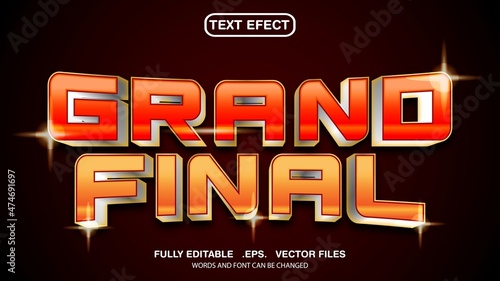 editable text effect theme grand final photo