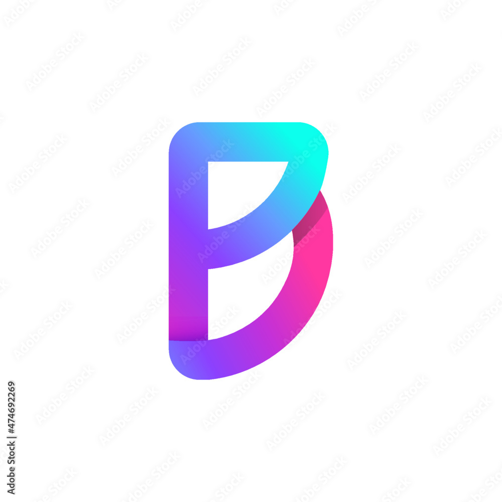 BP logo letter design. Abstract Alphabet letter icon logo BP or PB BP logo letter design. Abstract Alphabet letter icon logo BP or PB