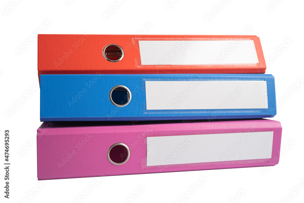 Binder data finance report business isolated on white background with clipping path. Binder data finance report business isolated on white background with clipping path.