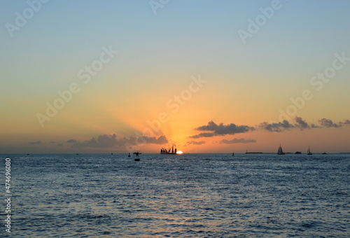Sonnenuntergang über dem Golf von Mexico, Key West, Florida Keys © Ulf
