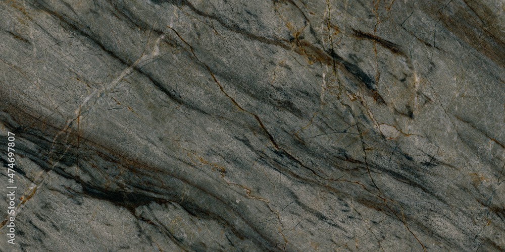 Dark Grey Marble Texture, Natural Italian Marble Texture For Interior Floor Granite Tiles And Ceramic Wall Tiles Surface.
