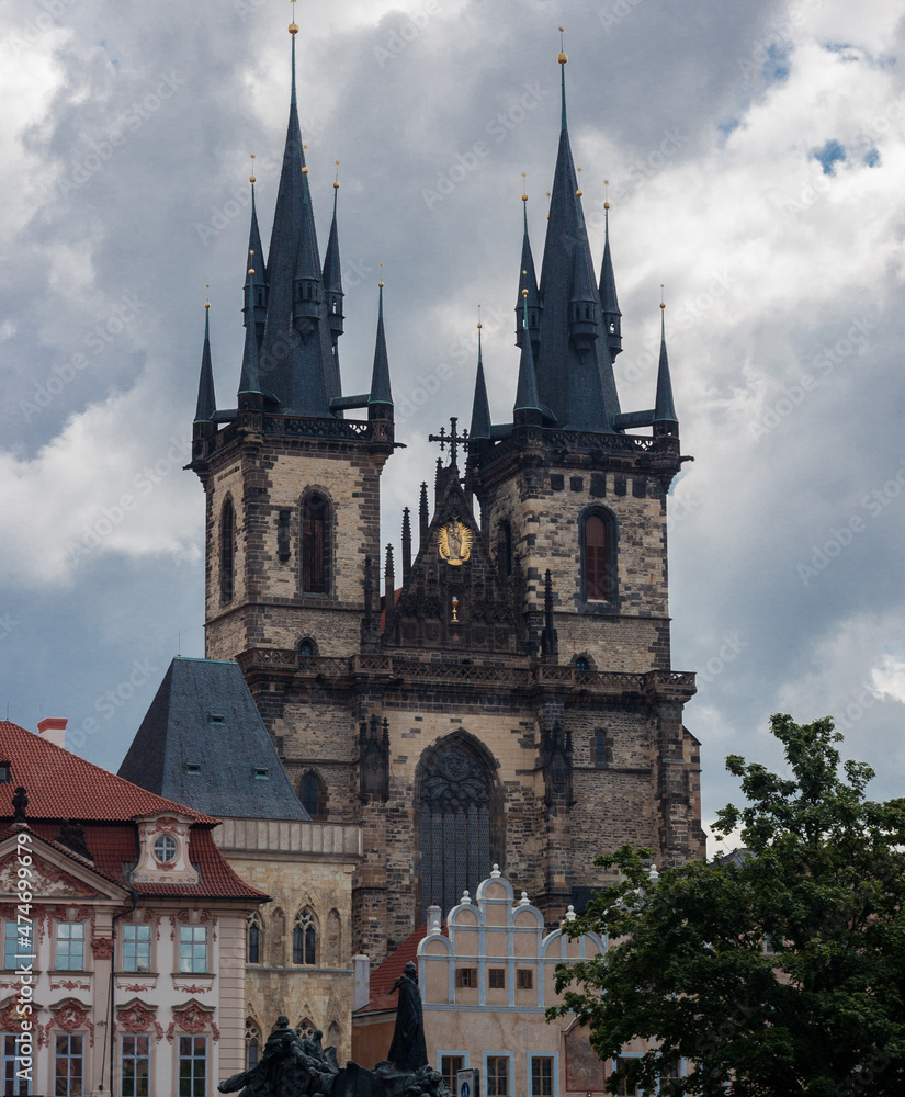 Church Saint Nicolas. Kostel sv. Mikulase, Church of Saint Nicolas on the Old Town square of the center of Prague Czech Republic. Church Saint Nicolas. Kostel sv. Mikulase, Church of Saint Nicolas on the Old Town square of the center of Prague Czech Republic.