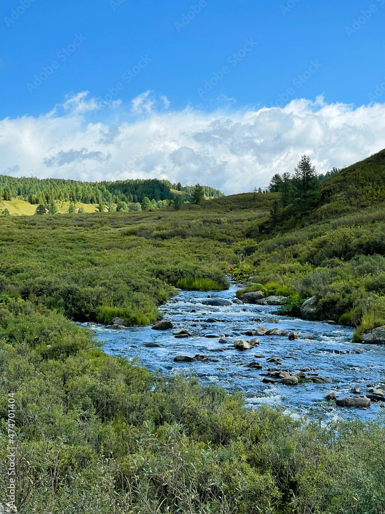Beautiful landscape in the Altai mountains, Russia