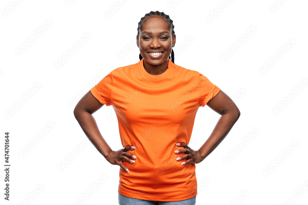 © Syda Productions - people, ethnicity and portrait concept - happy young woman over white background