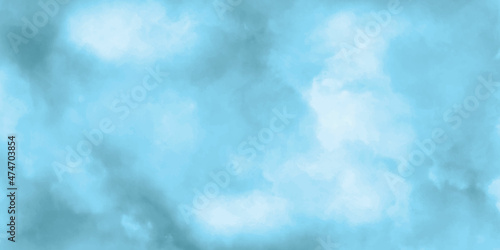 Brushed Painted Abstract watercolor sky Background. Brush stroked painting.