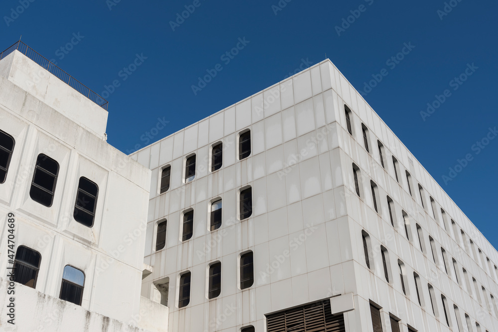 Fototapeta premium Exterior of modern architecture. Building abstract background