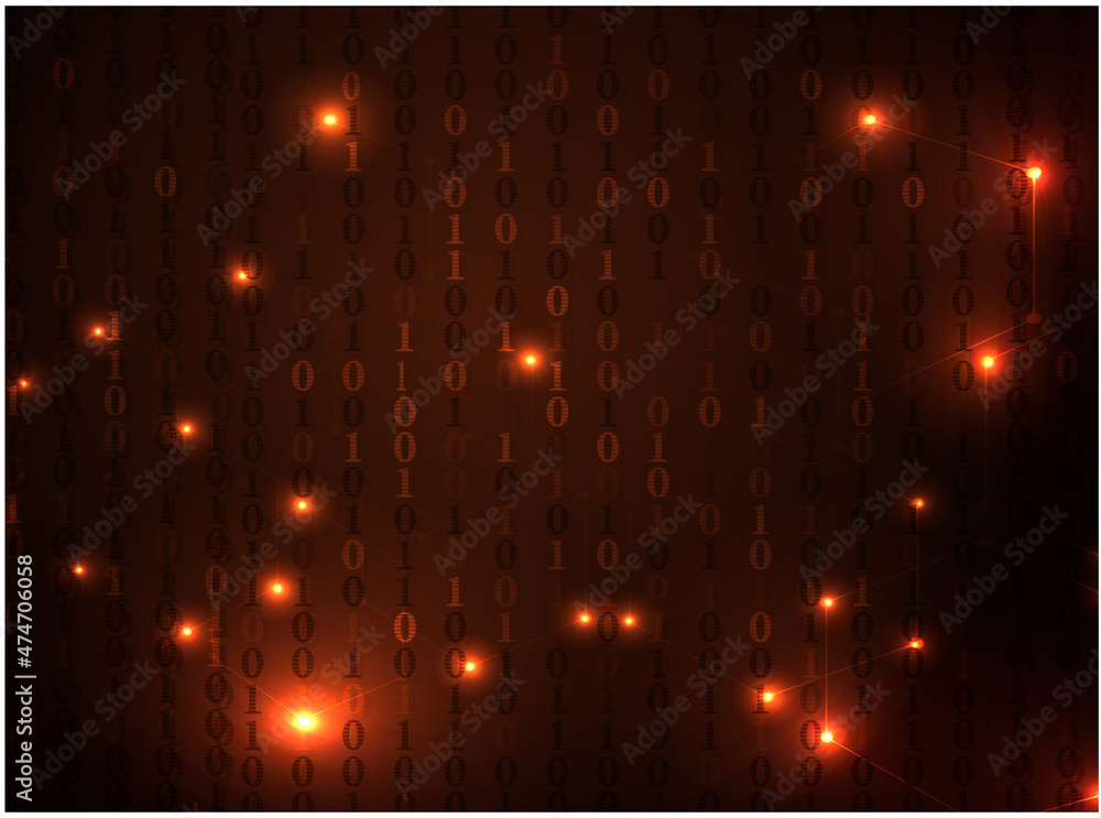 Fototapeta premium Abstract Technology Binary code Background