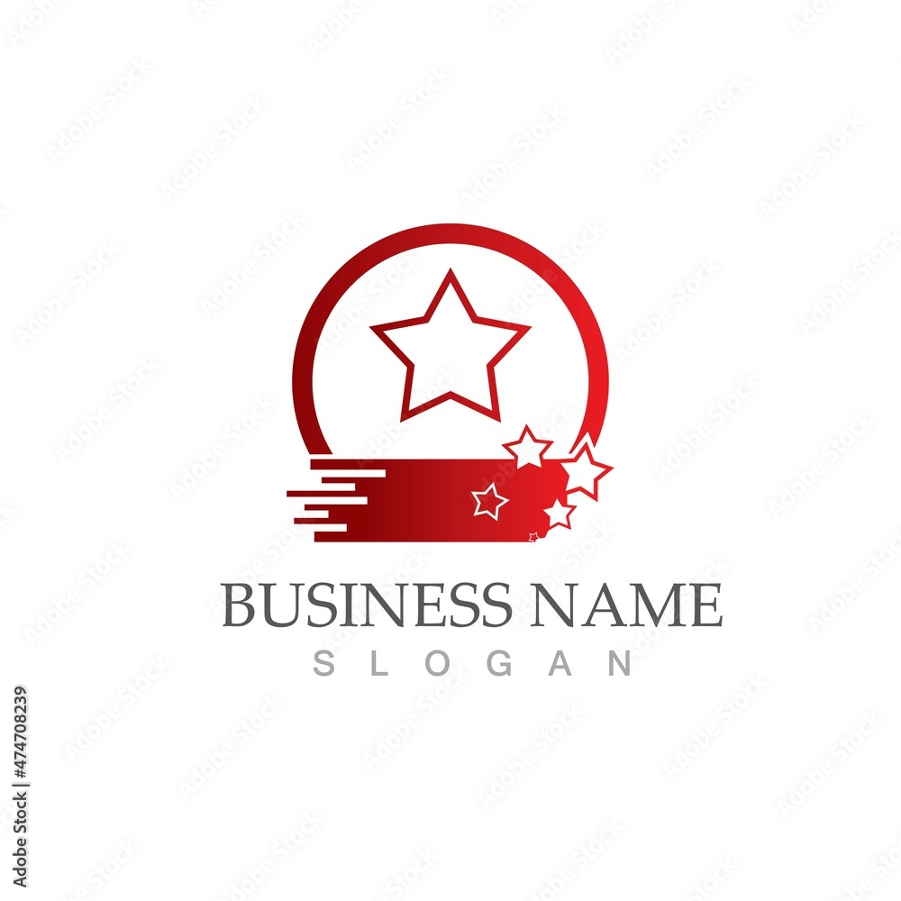 Fototapeta premium Star icon Template vector illustration