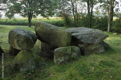 An ancient Dolmen in the province of Drenthe, The Netherlands 