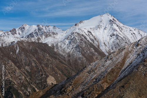 snow covered mountains