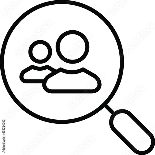 Target audience icon Isolated On Transparent Background vector image.