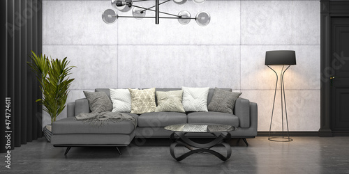 Innenraum Wohnzimmer Einrichtung