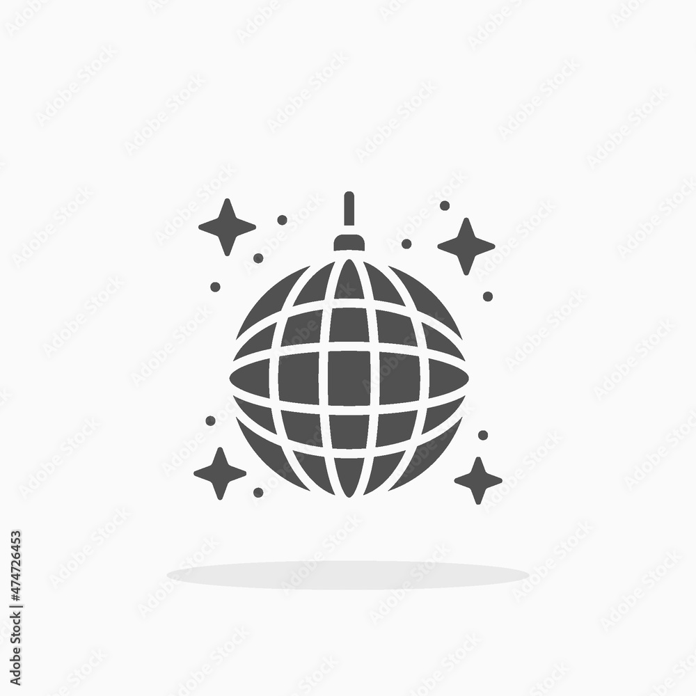 Disco Ball icon. Solid or glyph style. Vector illustration. Enjoy this icon for your project. Disco Ball icon. Solid or glyph style. Vector illustration. Enjoy this icon for your project.