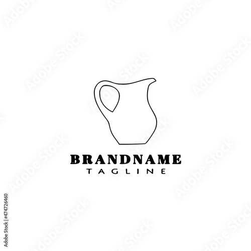 decanter logo cartoon icon design template black isolated vector illustration