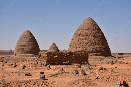 Old Dongola temples, Sudan, on a sunny day. photo