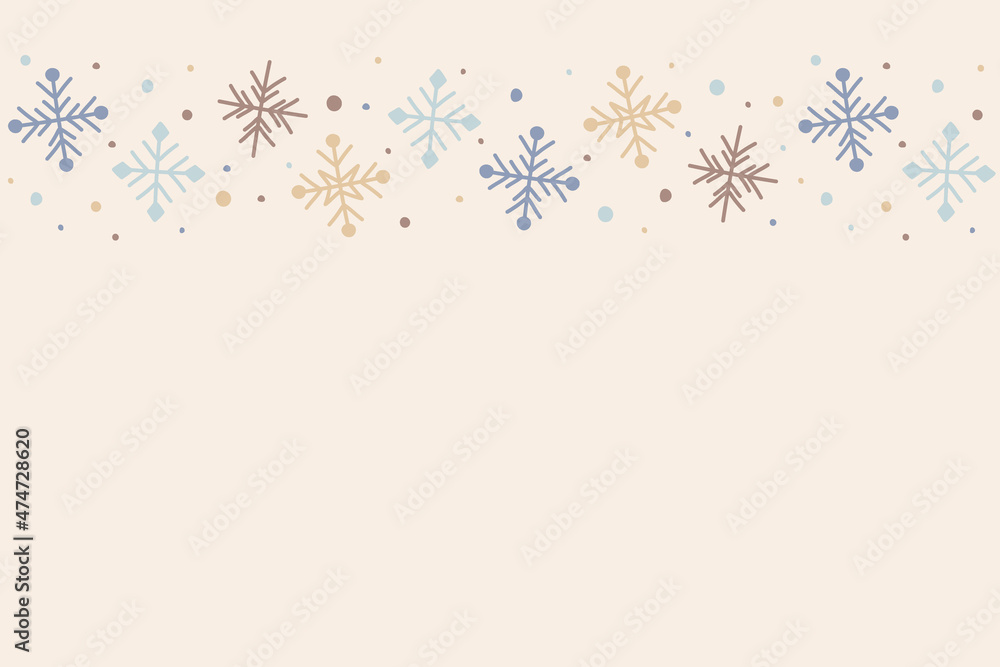 Concept of a Christmas background with snowflakes. Vector Concept of a Christmas background with snowflakes. Vector