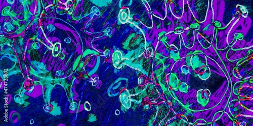 Corona Virus. Vivid Immune Activation. Colorful