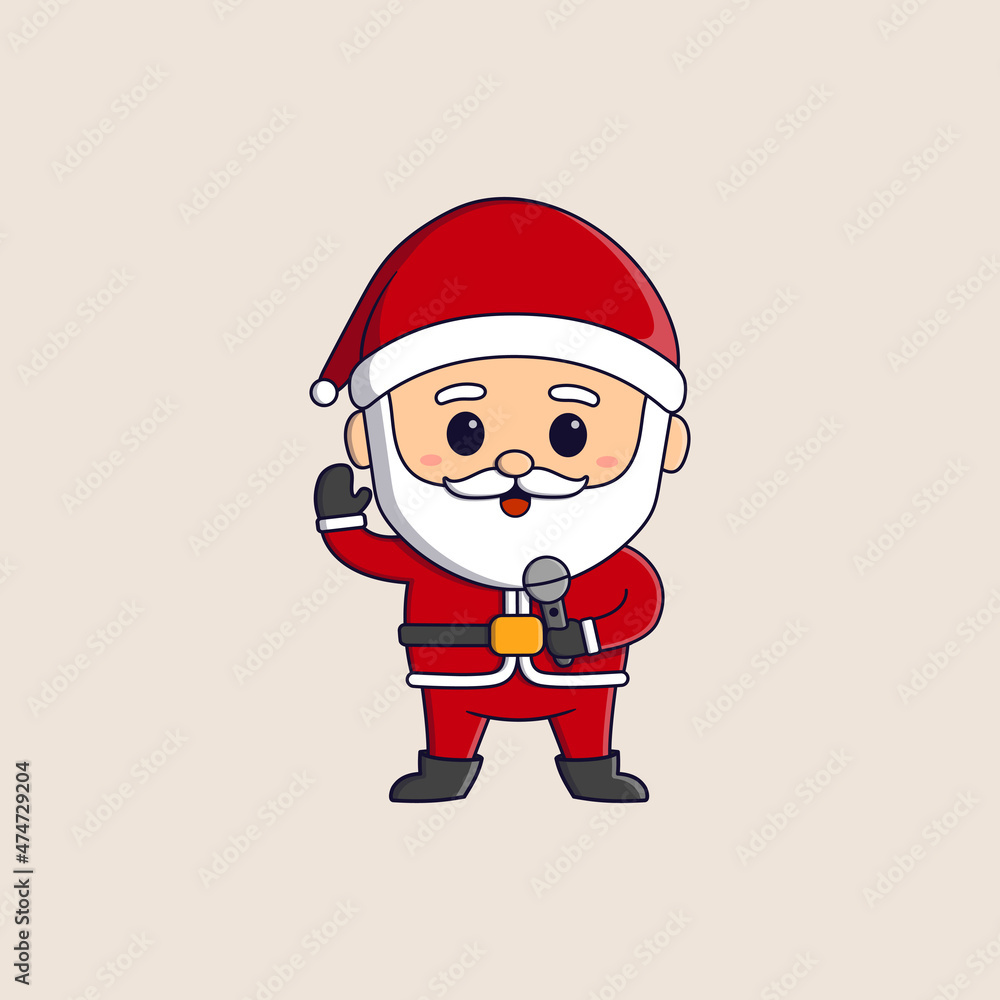 cute santa claus singing cute santa claus singing