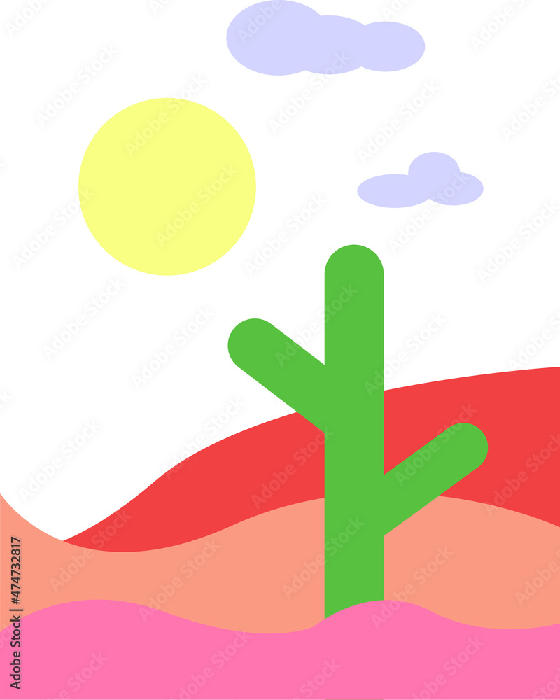 Obraz premium cactus in the desert