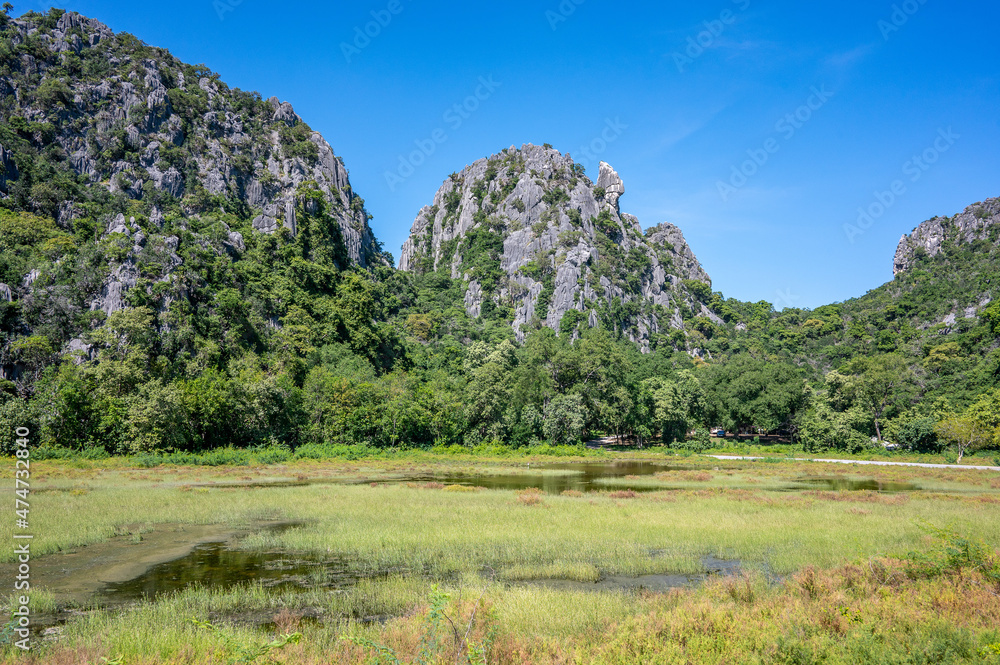 Fototapeta premium Sam Roi Yot National Park south of Hua Hin in Prachuap Khiri Khan, Thailand 