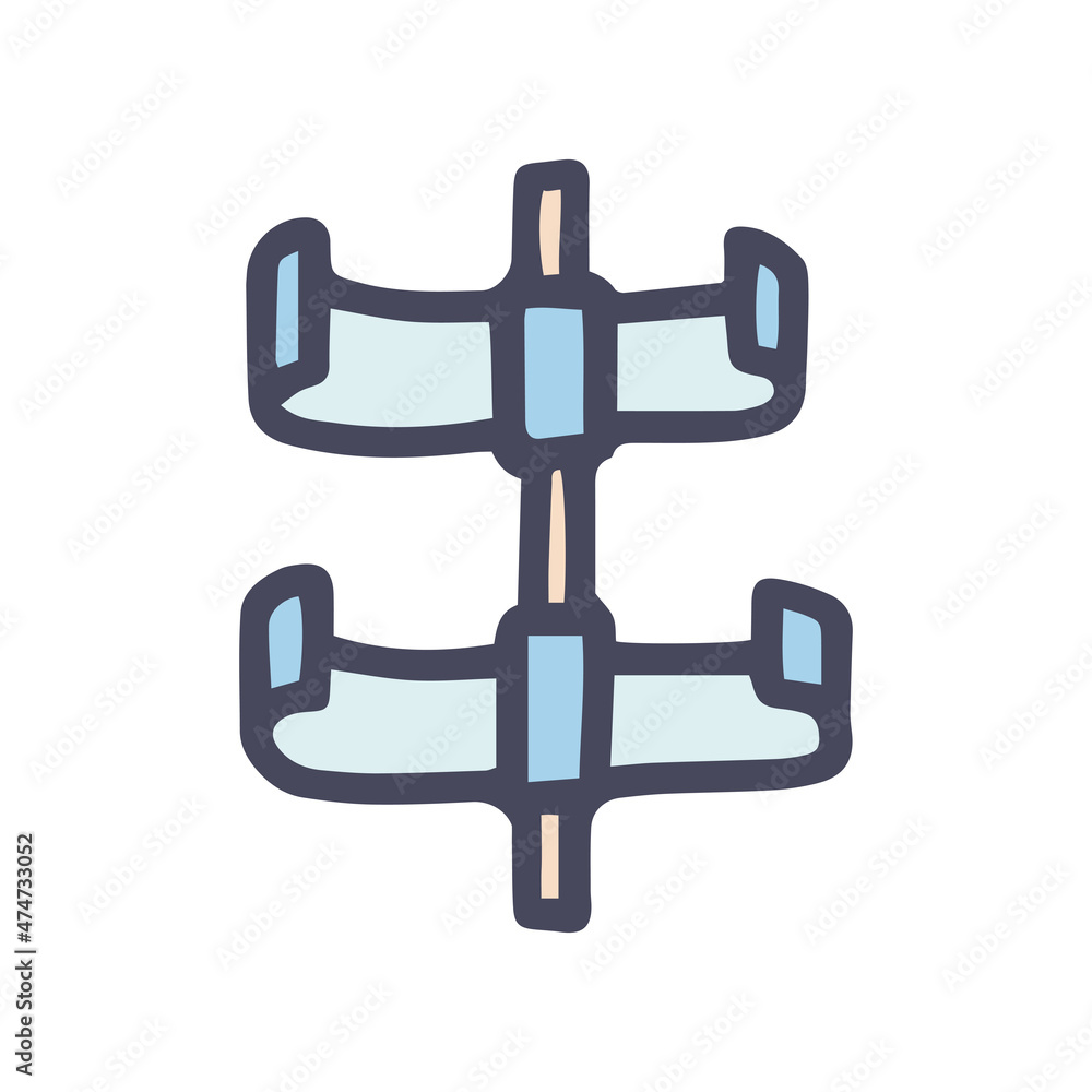 Fototapeta premium pipe mount color vector doodle simple icon