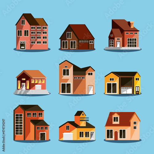 set icons houses