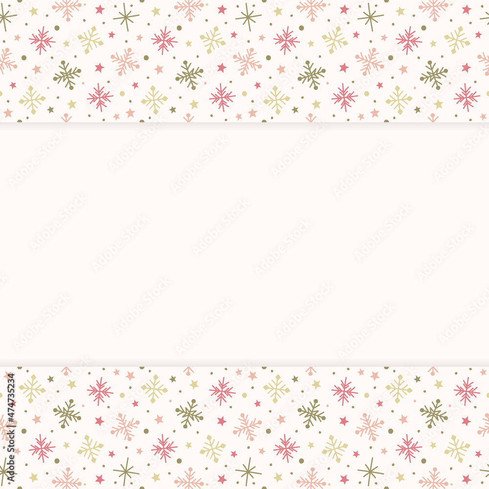 Christmas background with snowflakes and copyspace. Vector Christmas background with snowflakes and copyspace. Vector